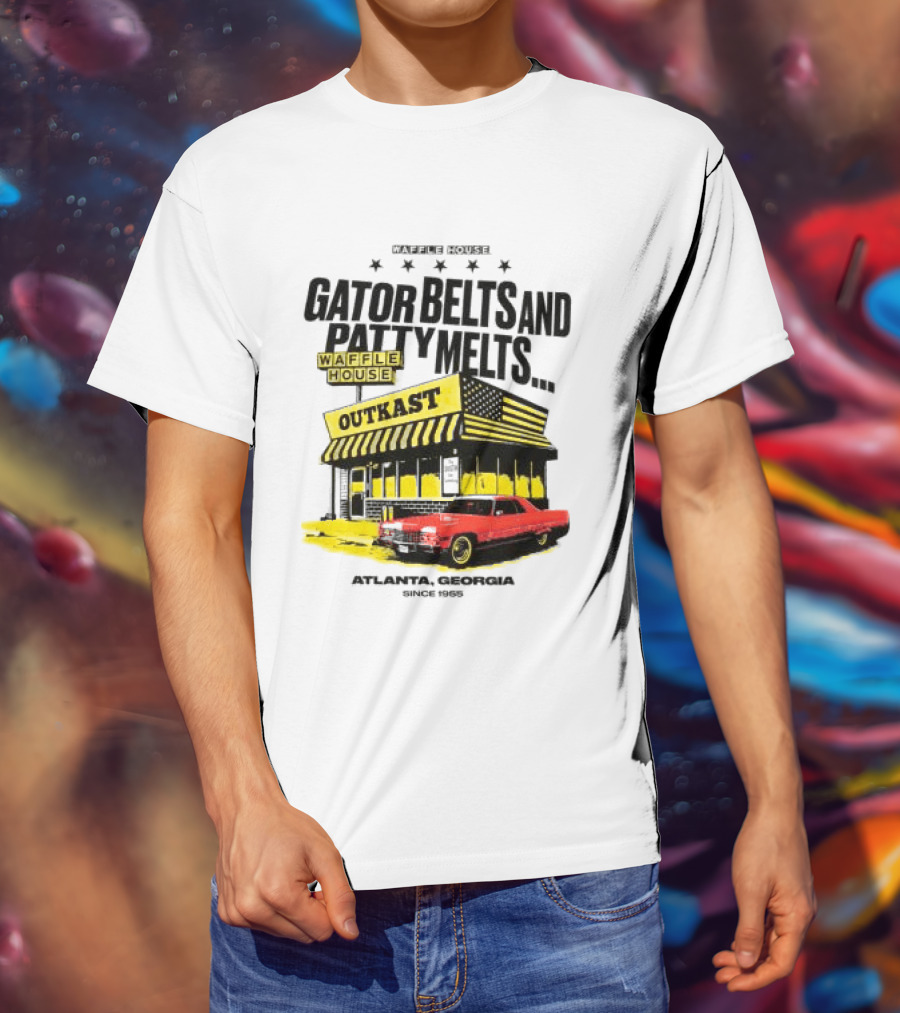 Gator Belts And Patty Melts Outkast Waffle House Atlanta Georgia 1995 T-Shirt