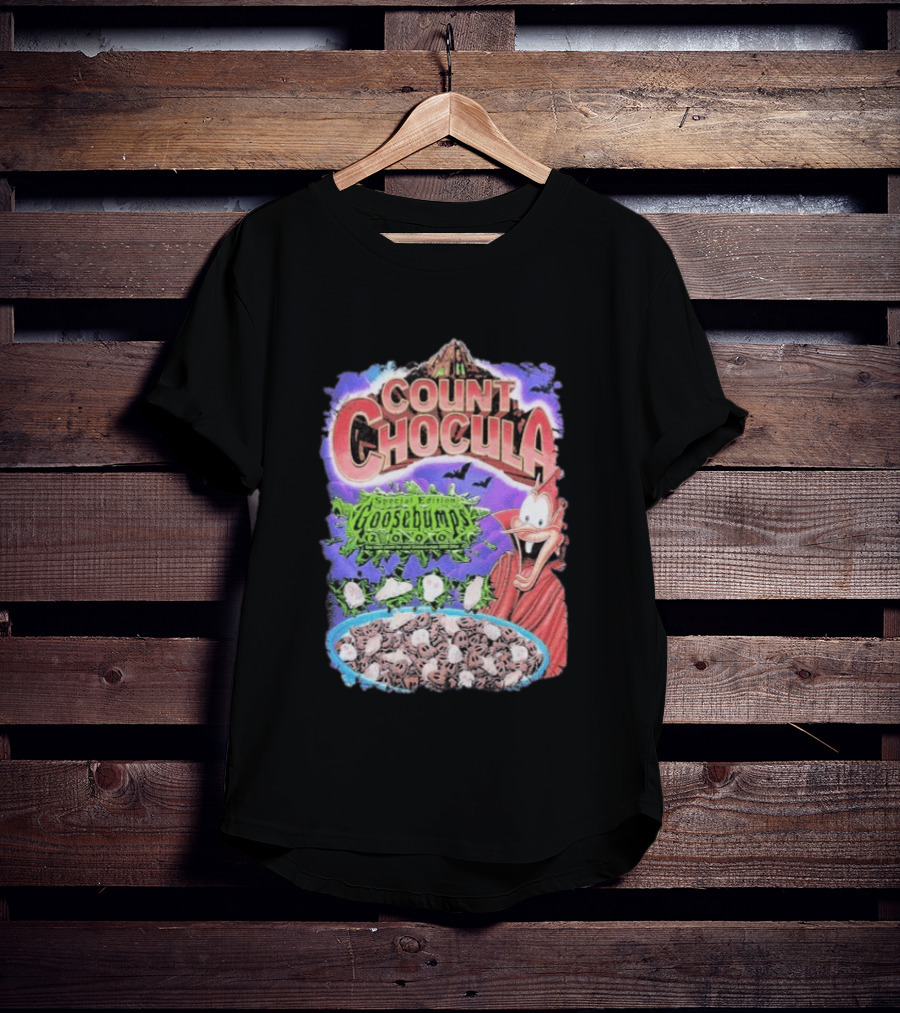 Count Chocula Special Edition Goosebumps Cereal Box T-Shirt