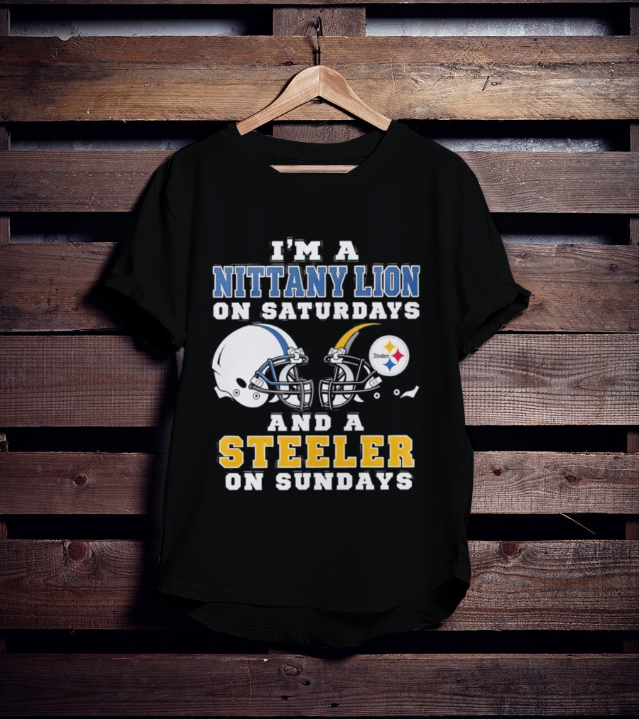 Nittany Lion Saturdays Steeler Sundays Football Fan Gear T-Shirt