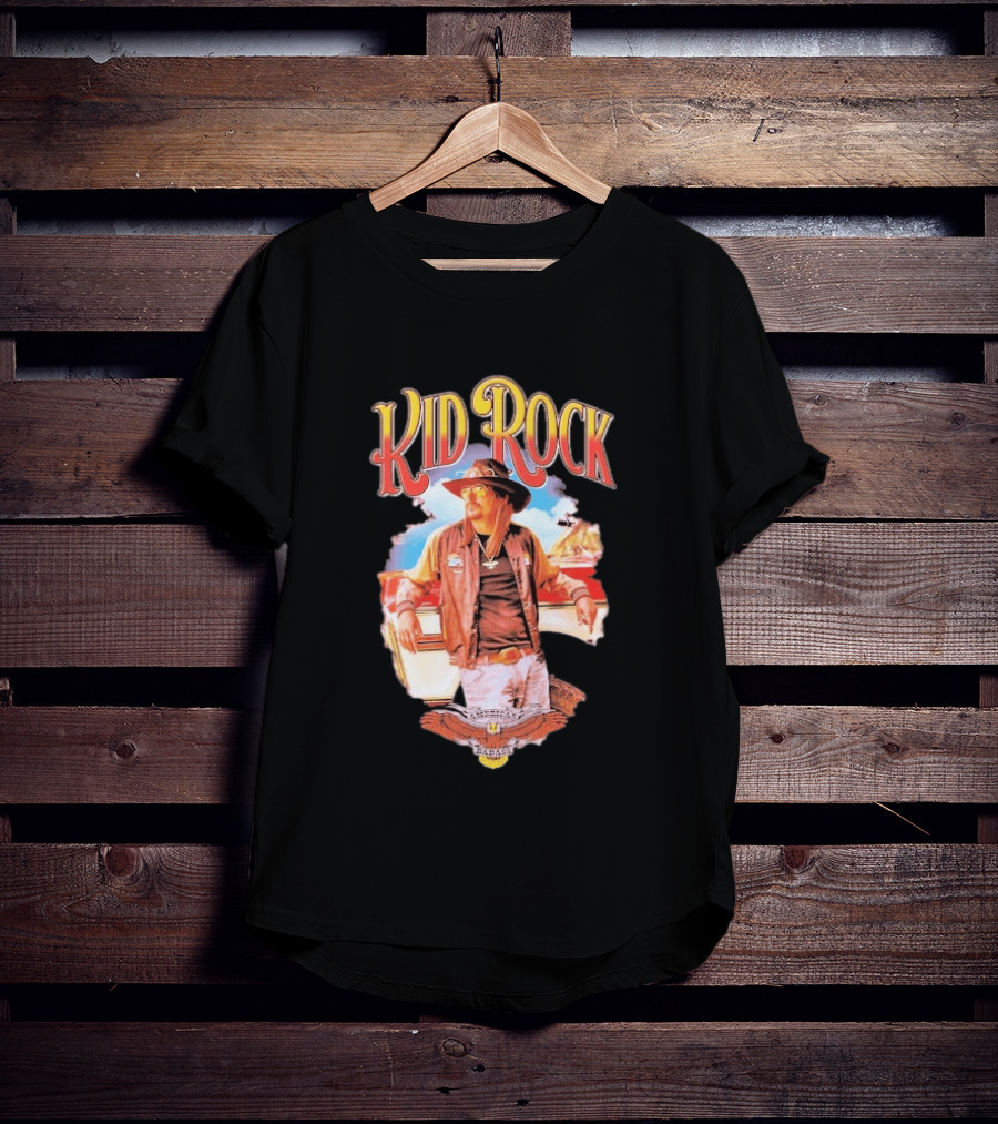 Kid Rock American Badass Mean Lean Car Scene Vintage Style Iconic Look T-Shirt