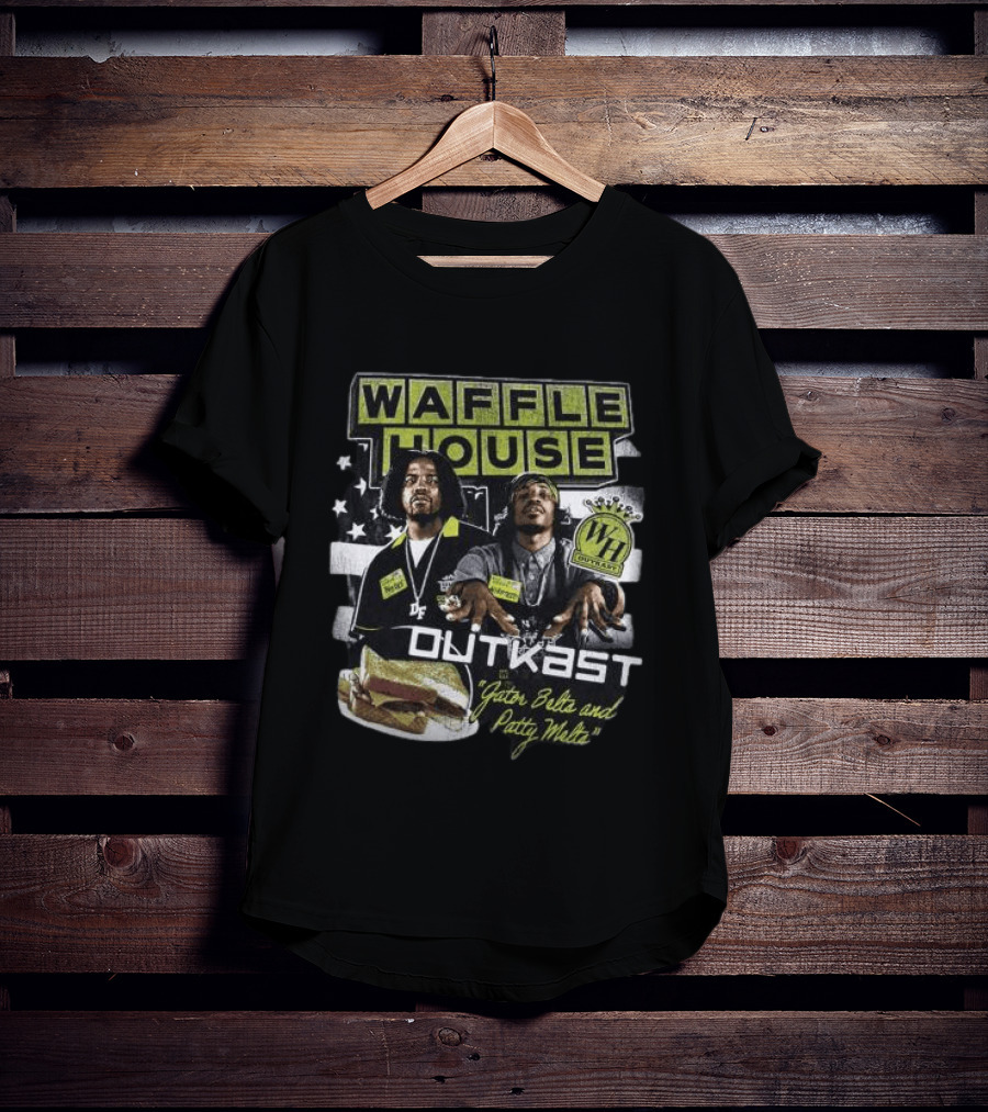 Waffle House Outkast Gator Belts And Patty Melts Bootleg T-Shirt