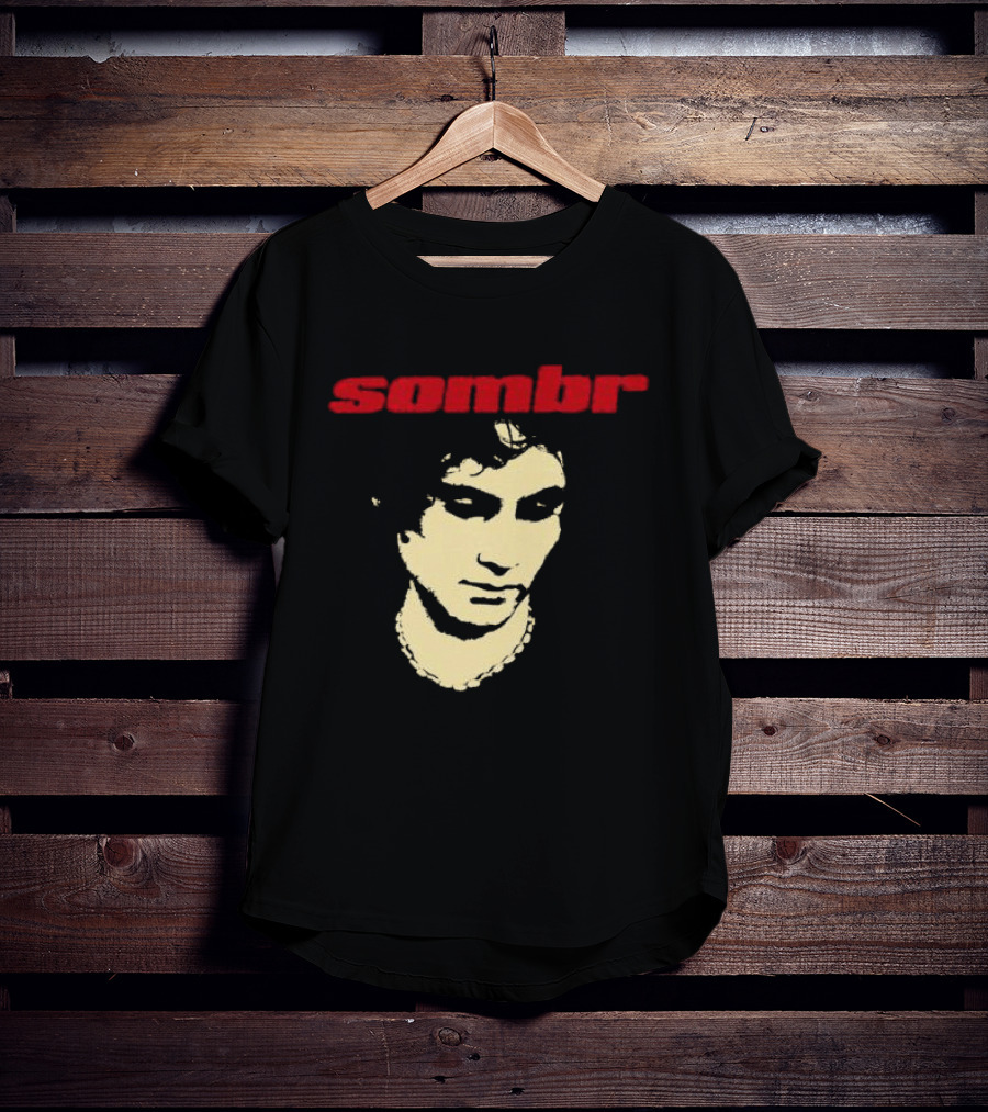 Sombr Looking Down Photo Black Tour Store T-Shirt