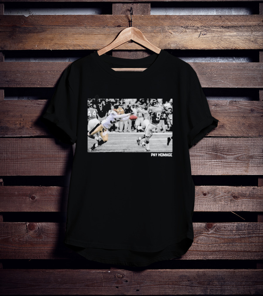 Steve Gleason Iconic Block Saints Falcons Pay Homage T-Shirt