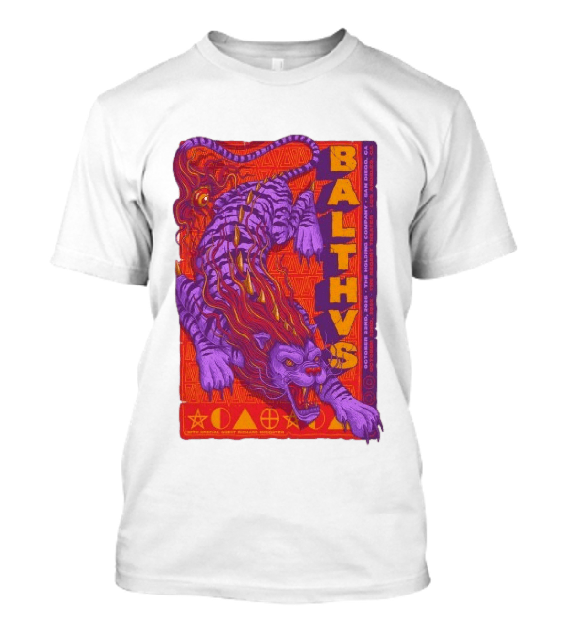 Balthvs San Diego October 22 2026 Featuring Richard Houghten Vibrant Lion T-Shirt