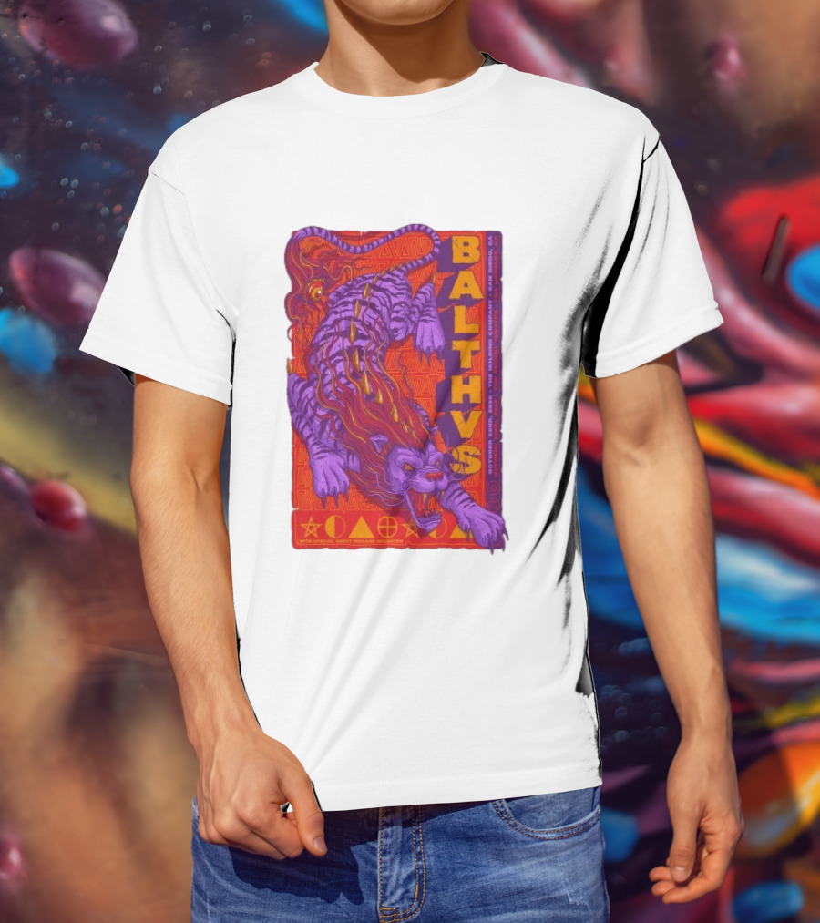 Balthvs San Diego October 22 2026 Featuring Richard Houghten Vibrant Lion T-Shirt