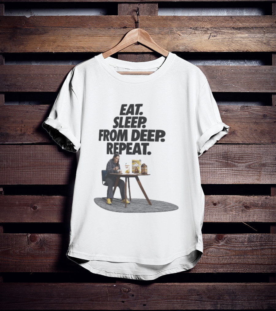 Caitlin Clark Eat Sleep From Deep Repeat Basketball Enthusiast Fun Cereal Moment T-Shirt