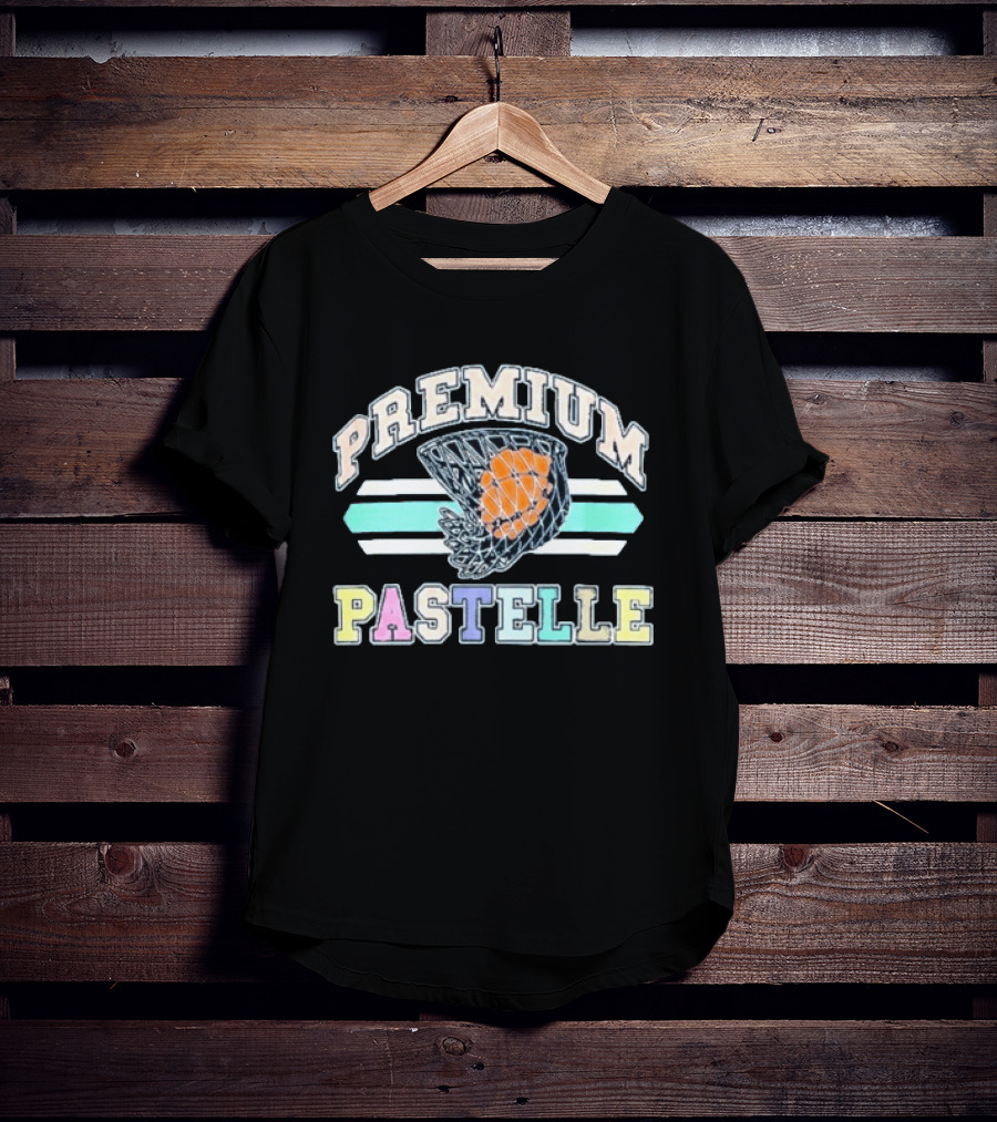 Lebron James Premium Pastelle Basketball Net Orange Ball T-Shirt