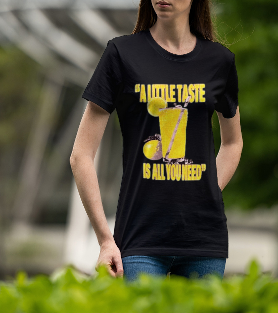 Louis Tomlinson Store Lemonade Black A Little Taste Is All You Need T-Shirt