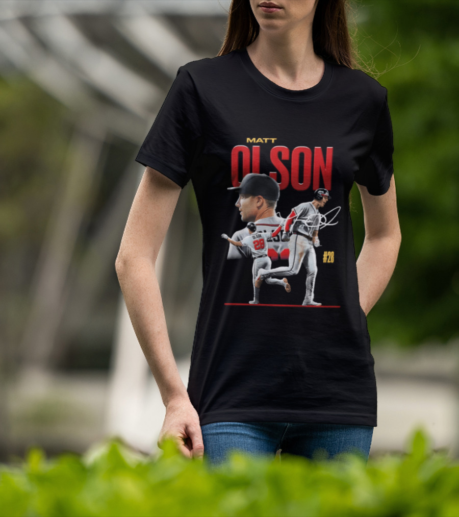 Matt Olson Atlanta Braves MLB 28 Foul Territory Players T-Shirt