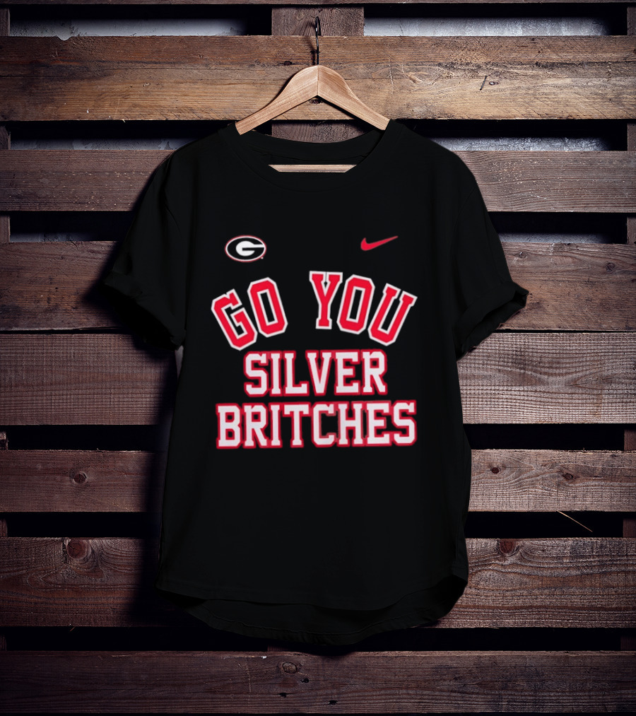 Georgia Bulldogs Go You Silver Britches Nike Iconic Team Pride T-Shirt
