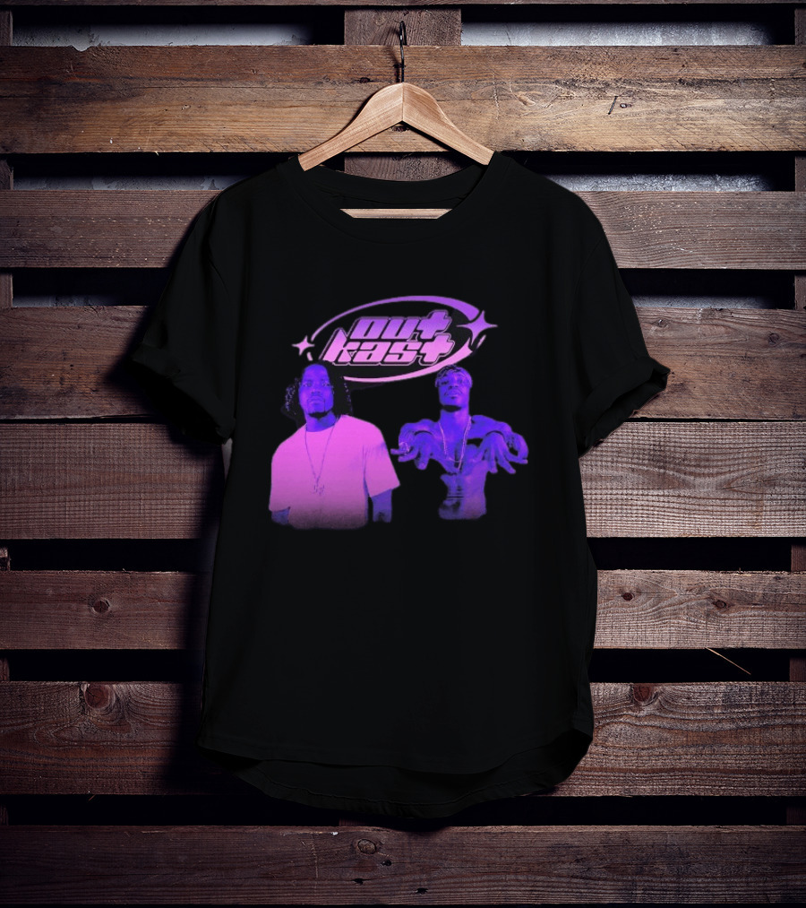 Outkast Big Boi André 3000 Purple Style Iconic Duo T-Shirt