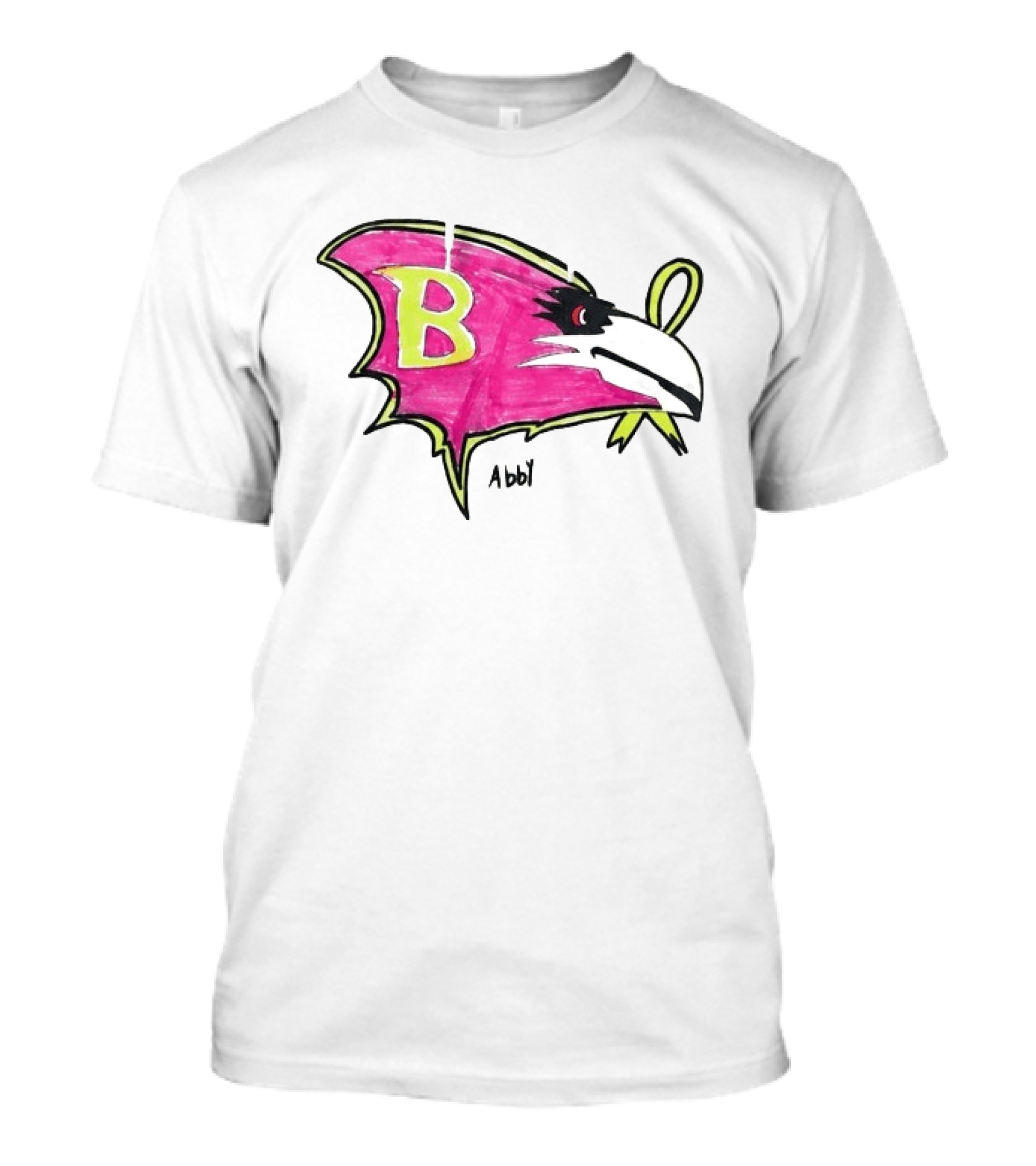 Baltimore Ravens Pink Ribbon Abby B T-Shirt