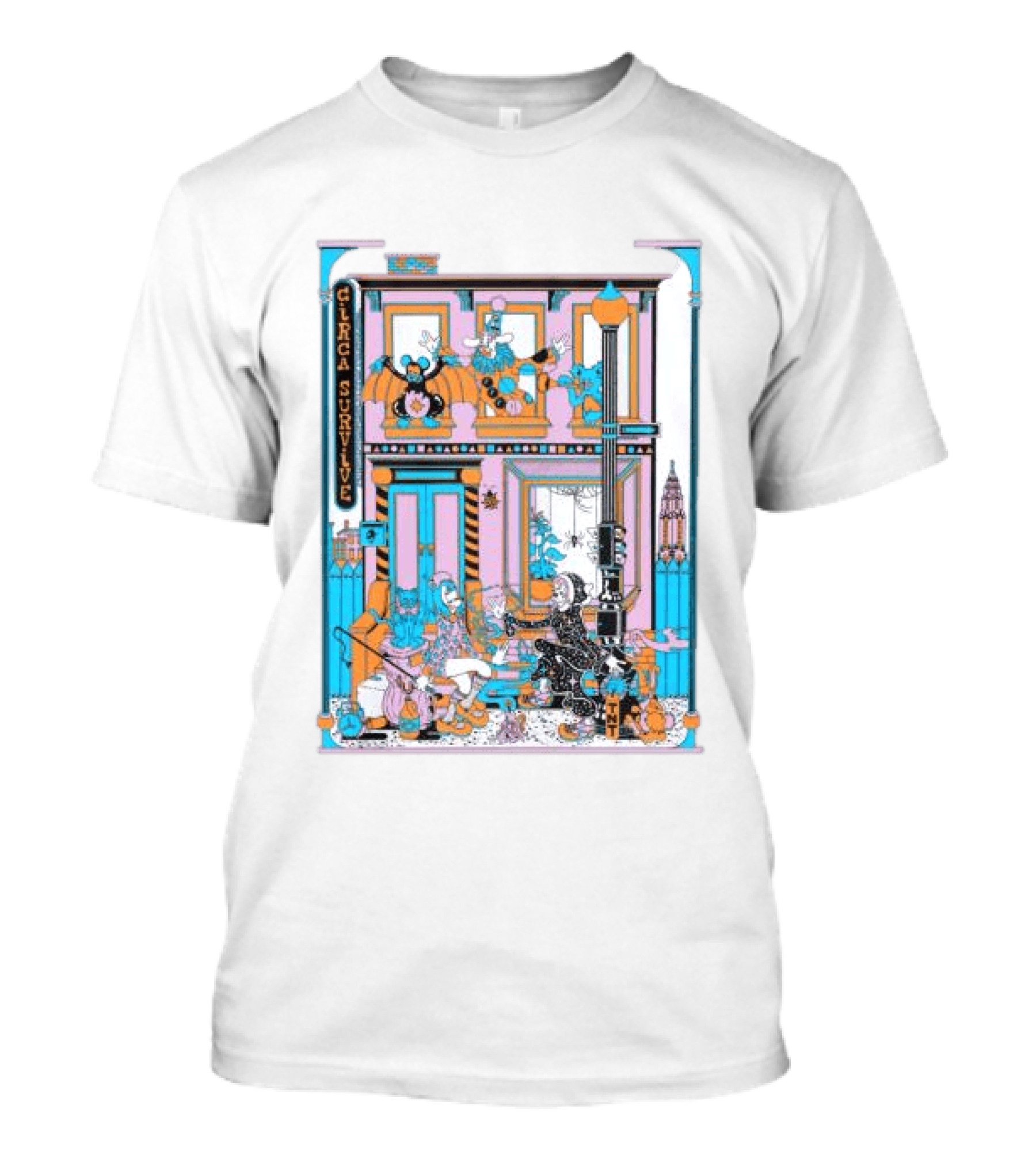 Circa Survive Halloween Street Scene Tnt Store T-Shirt