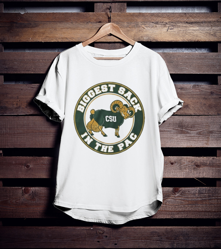 Colorado State Rams CSU Biggest Sack In The PAC Bold Ram T-Shirt