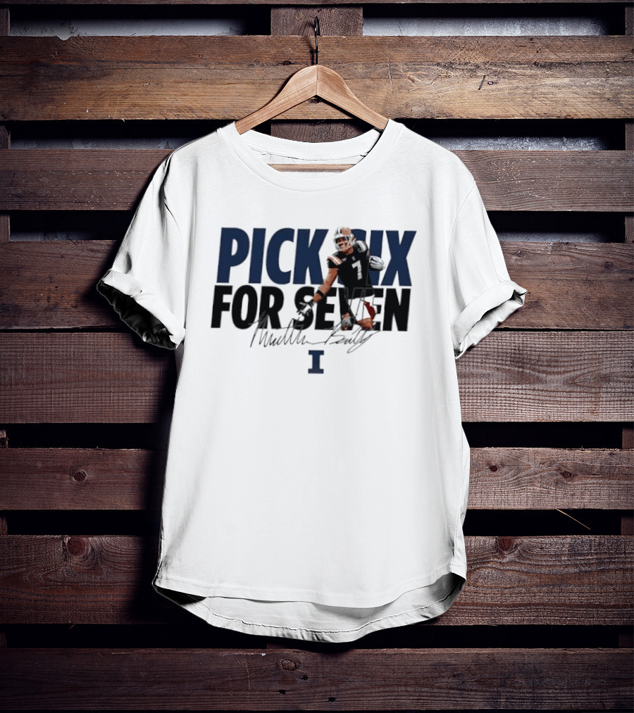 Illinois Fighting Illini Matthew Bailey Pick Six For Seven T-Shirt