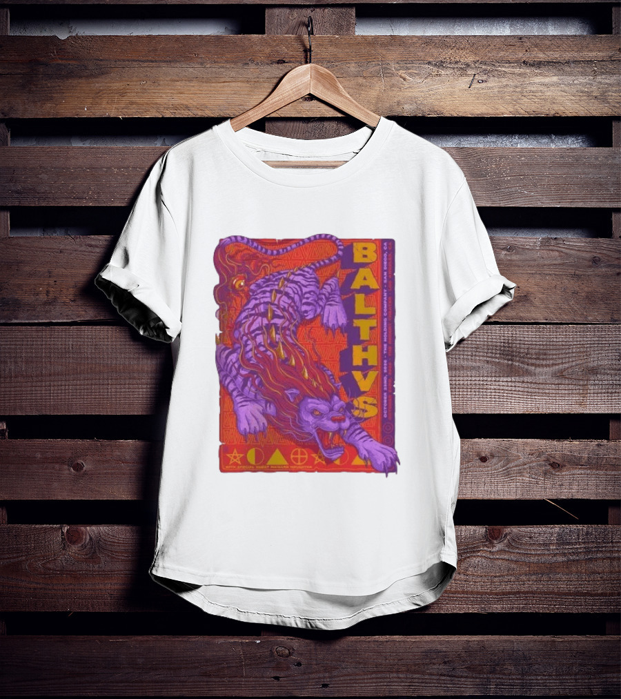 Original Balthvs San Diego Oct 2026 Featuring Richard Houghten Vibrant Lion T-Shirt