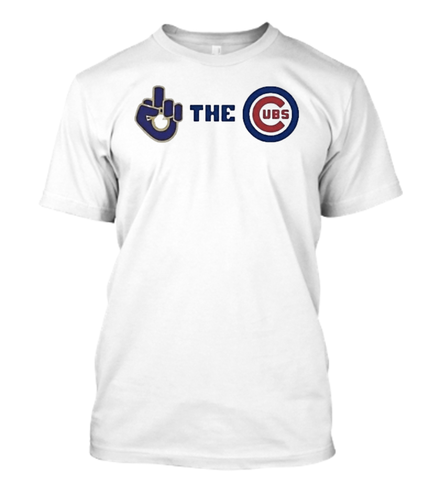 Milwaukee Brewers Middle Finger Gesture C Cubs Rivalry T-Shirt