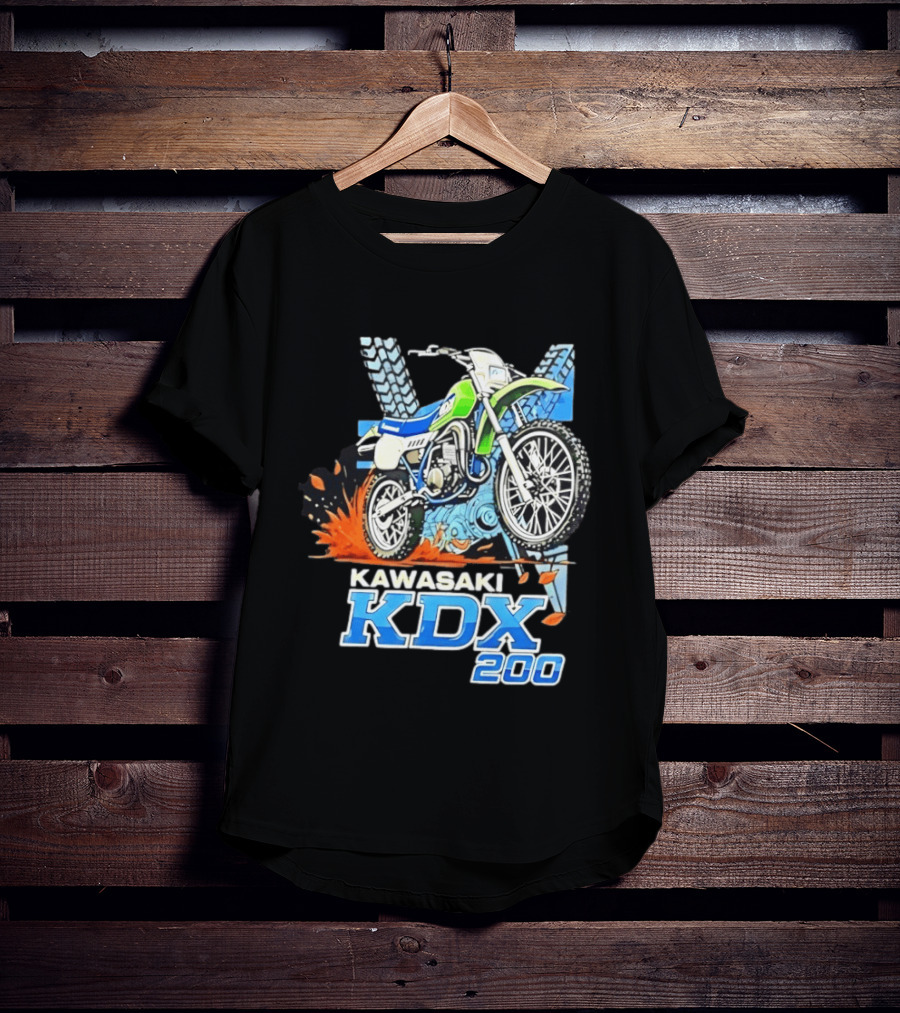 Kawasaki KDX 200 Dirt Bike Adventure Off Road T-Shirt