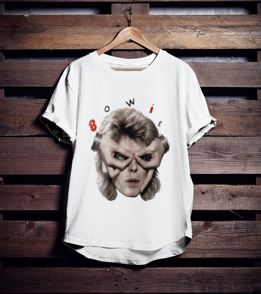 Bowie David Bowie Hands Framing Eyes Retro Music T-Shirt