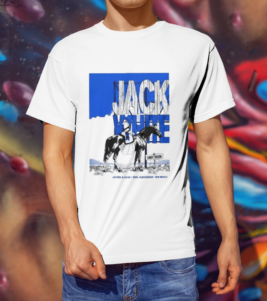 Jack White Live At Revel Entertainment Center Albuquerque October 4 2026 Lindy Vision T-Shirt