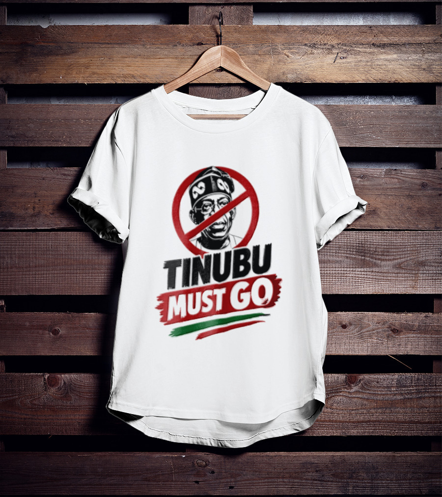 Tinubu Must Go Traditional Cap Crossed Out T-Shirt