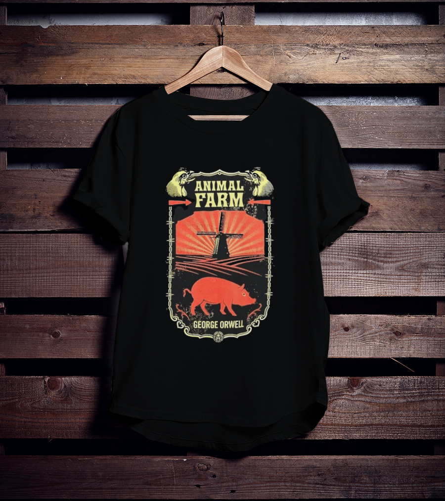 Animal Farm Obey George Orwell Classic Windmill And Pig T-Shirt