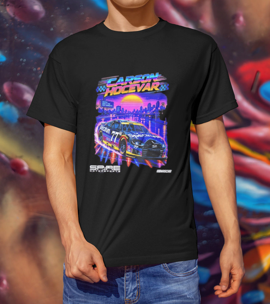 Carson Hocevar Spectrum Spire Motorsports No. 77 NASCAR Built For Big Moments T-Shirt