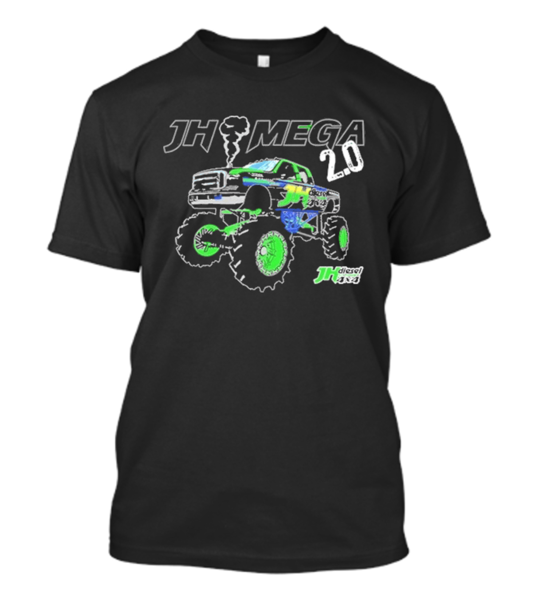 Cleetus Mcfarland JH Mega 2.0 Mud Truck Monster Rally T-Shirt