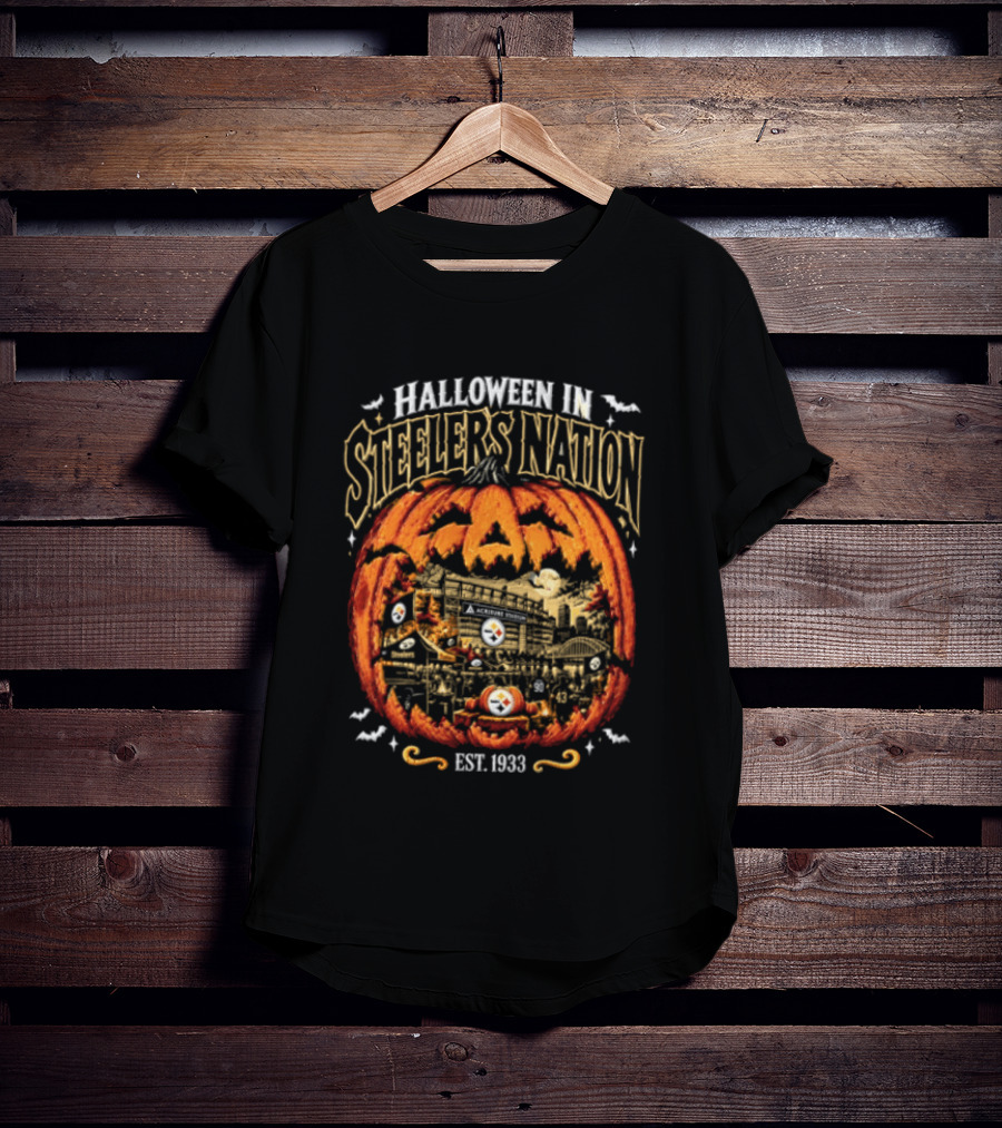 Halloween In Steelers Nation Pittsburgh Steelers Leo Raskowski 1933 Est. 1933 T-Shirt