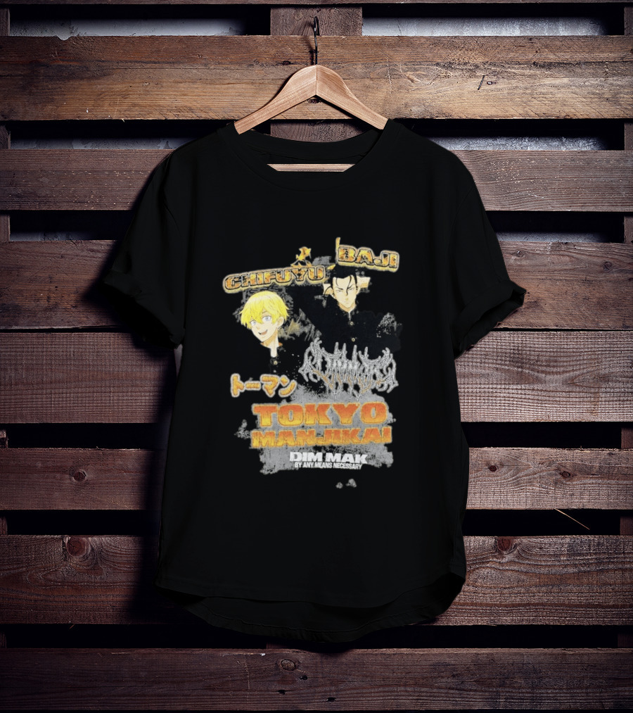Tokyo Manji Dim Mak Collection Baji Chifuyu Tokyo Revengers T-Shirt
