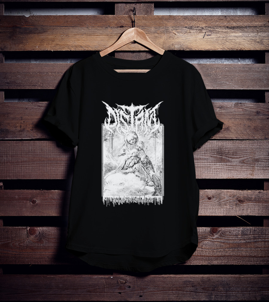 Distant Heirs Of Torment Angelic Figure Holding Sword Fantasy T-Shirt
