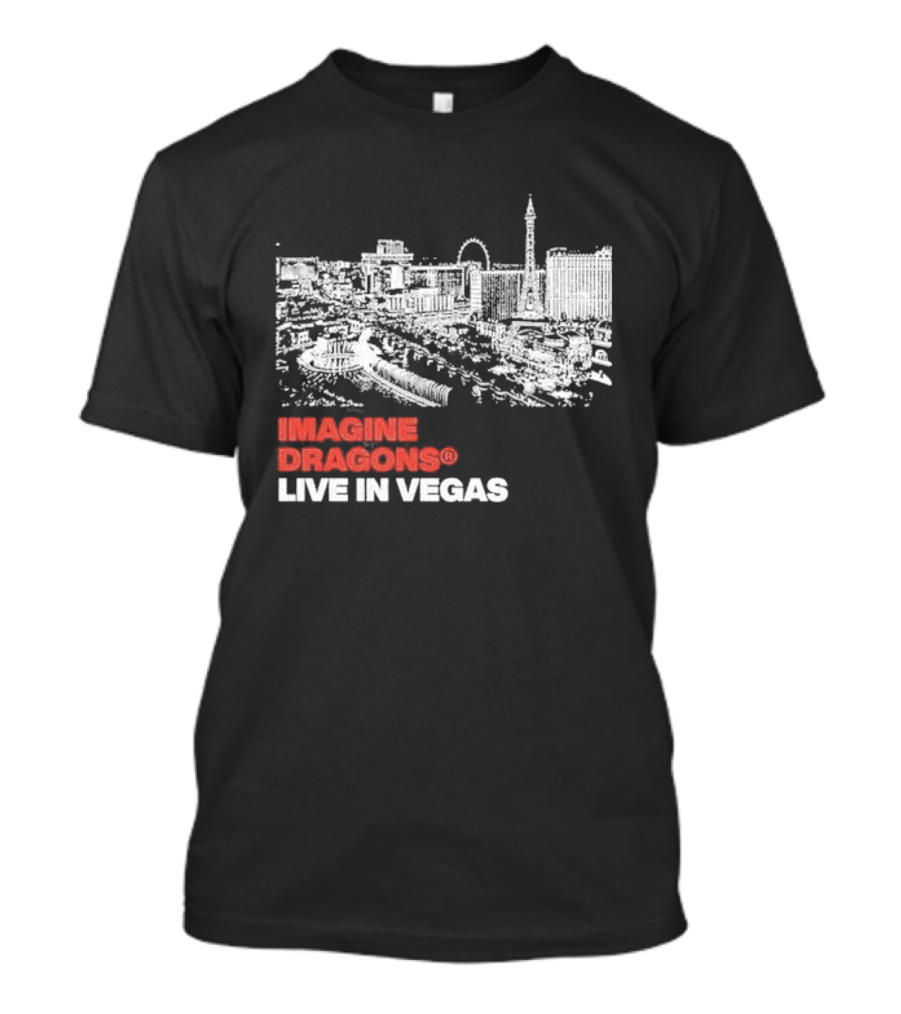 Imagine Dragons Live In Vegas Skyline Concert T-Shirt