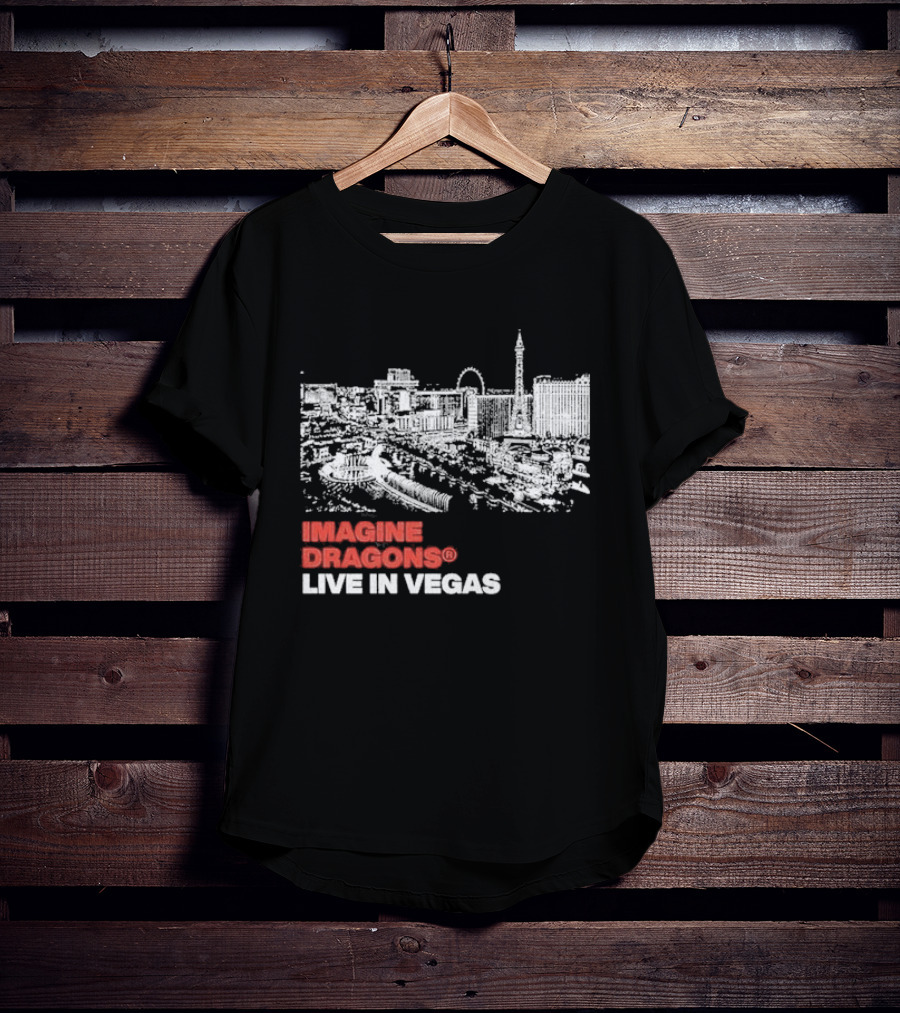 Imagine Dragons Live In Vegas Skyline Concert T-Shirt