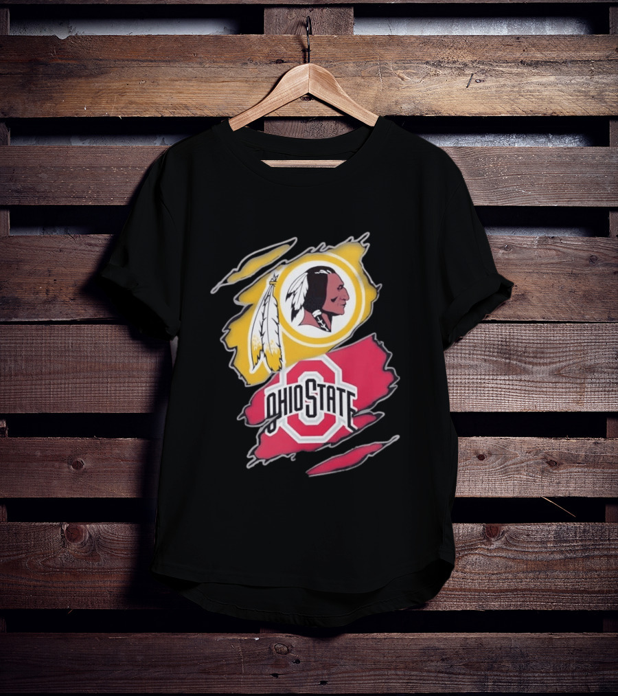 Washington Redskins Ohio State Buckeyes Collage T-Shirt