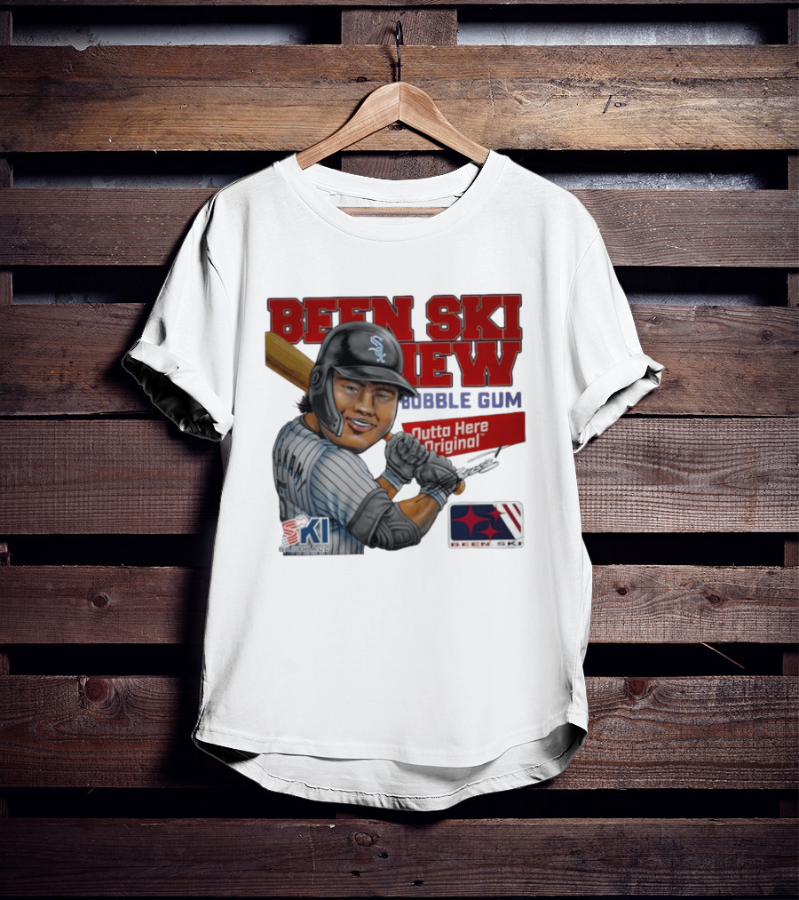 Been Ski View Bubble Gum Outta Here Baseball Original T-Shirt