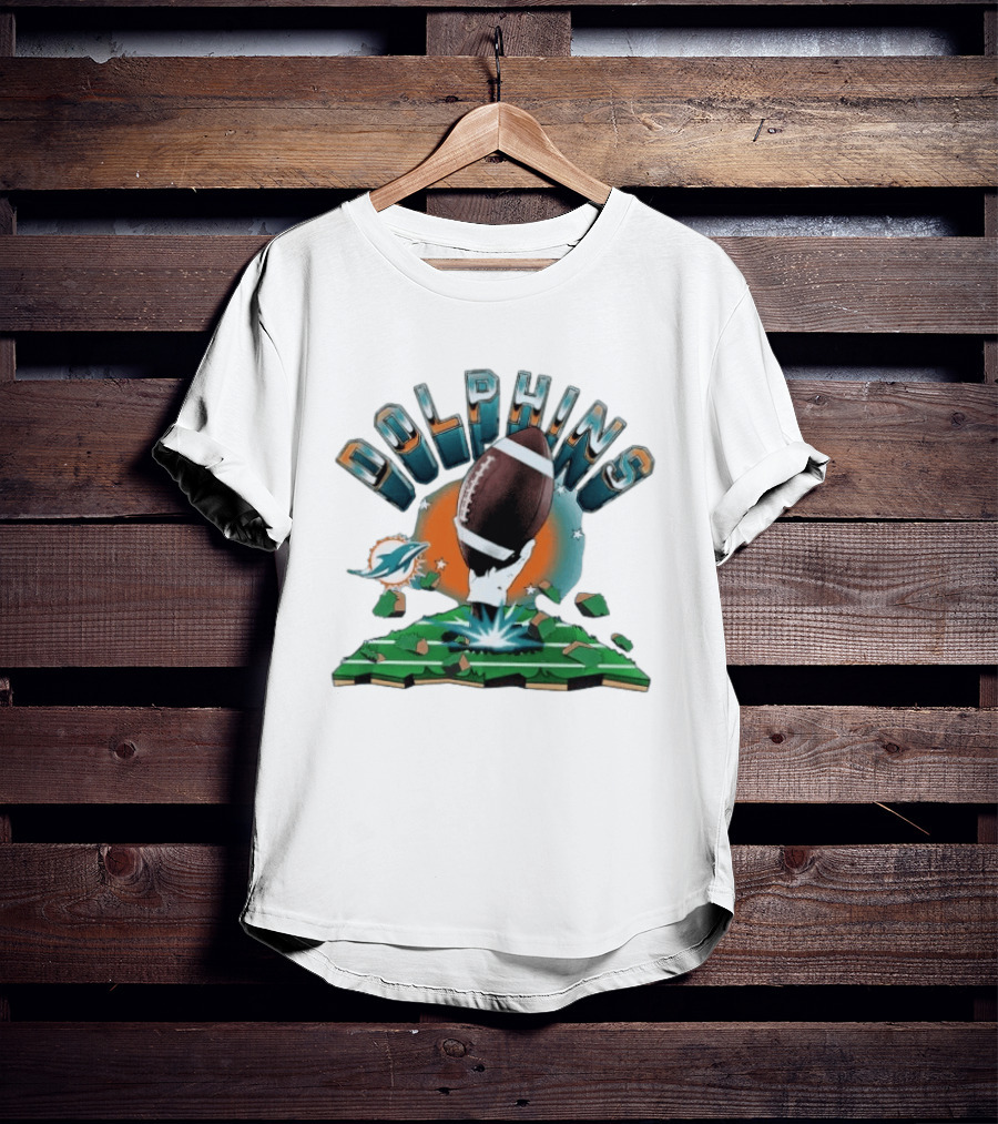 Miami Dolphins Football Explode 2026 Clubhouse T-Shirt