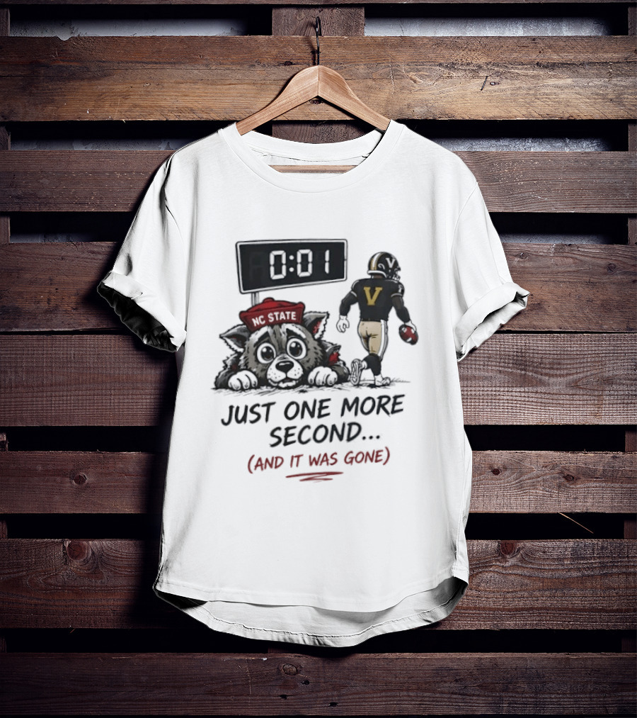Vanderbilt Commodores Victory Over NC State Wolfpack Last Second Win NCAA 2026 T-Shirt