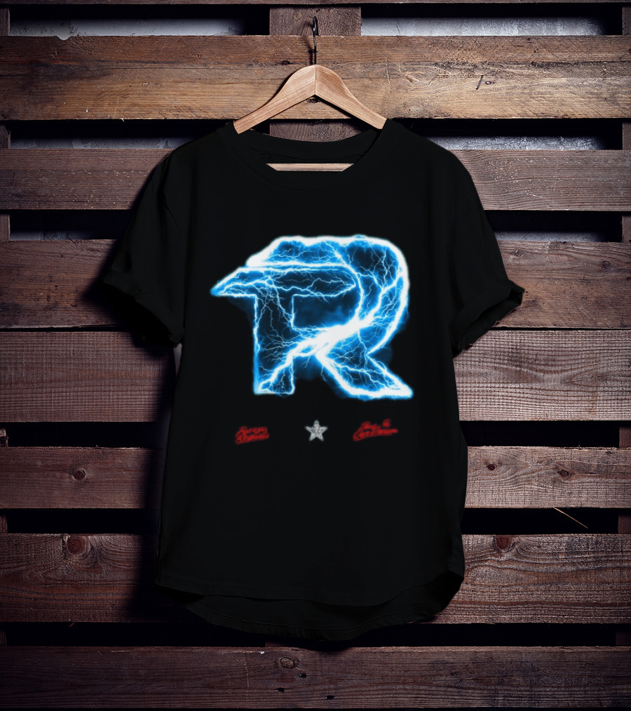 Fuerza Regida Lightning R Blue Electric Energy T-Shirt