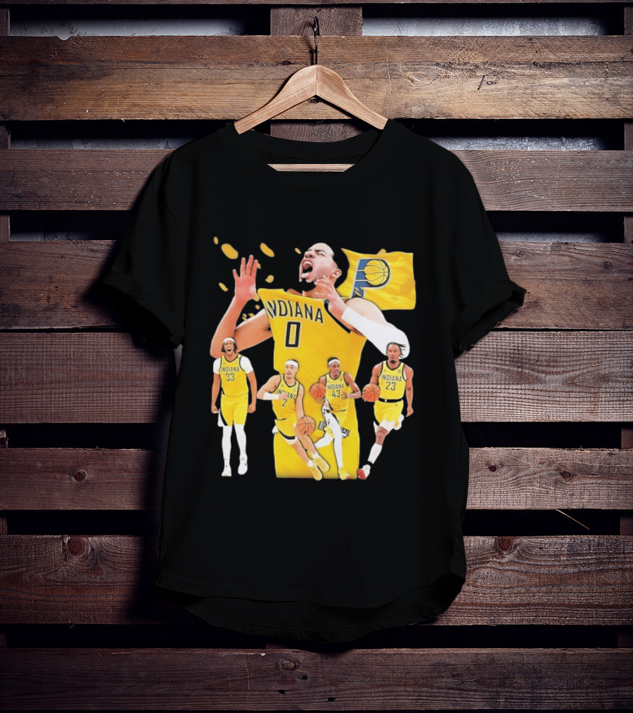 Indiana Pacers Players Collage NBA 2026 Pacer T-Shirt