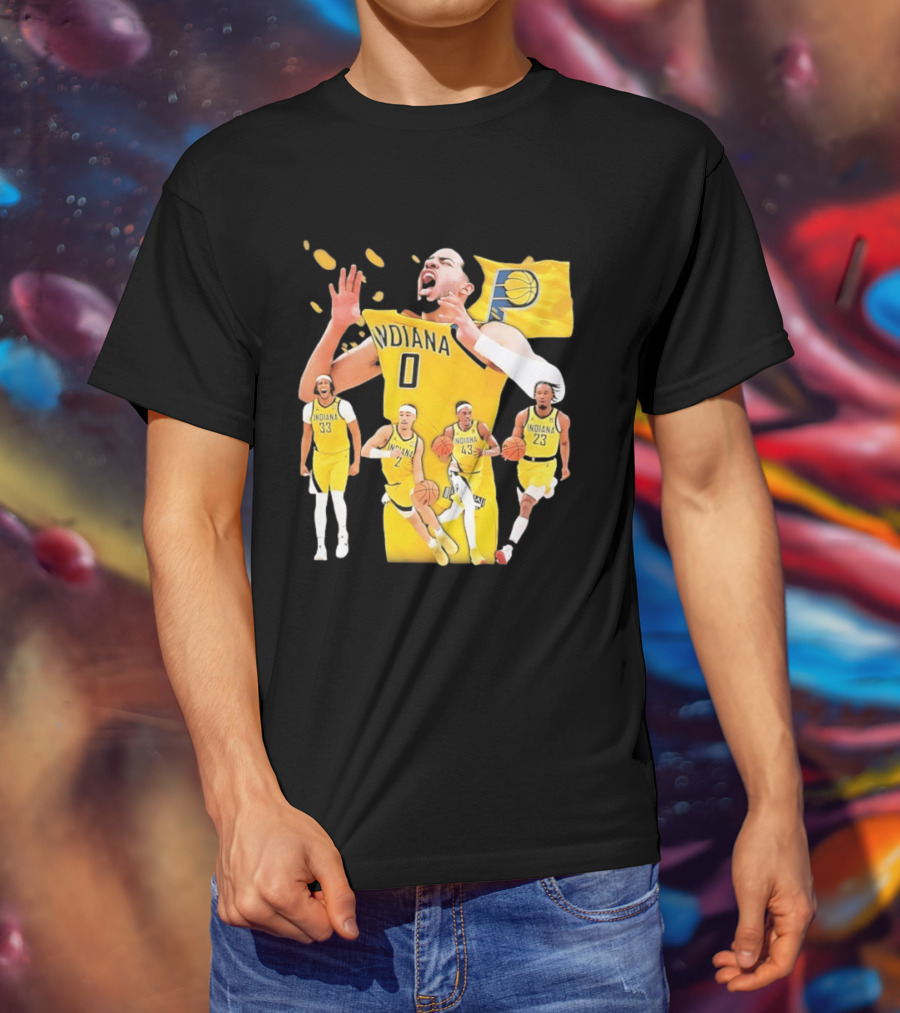 Indiana Pacers Players Collage NBA 2026 Pacer T-Shirt