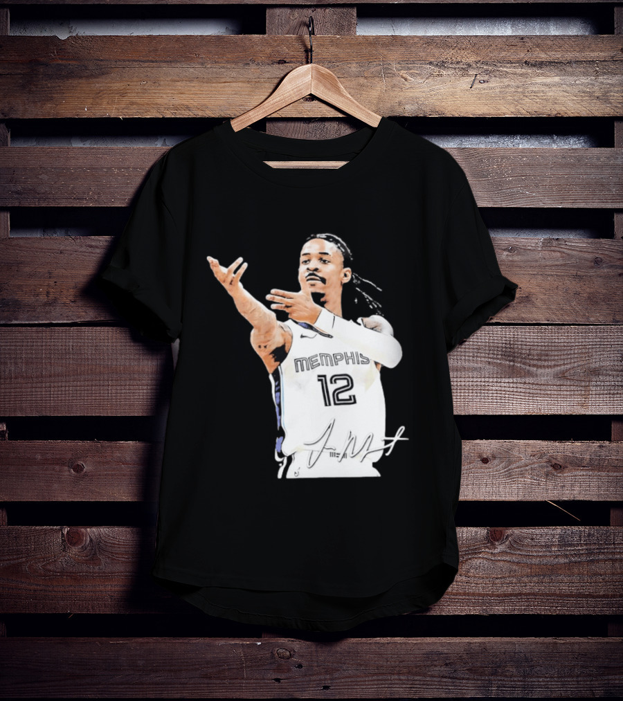Ja Morant Memphis Grizzlies 12 Basketball Star Signature Edition 2026 T-Shirt