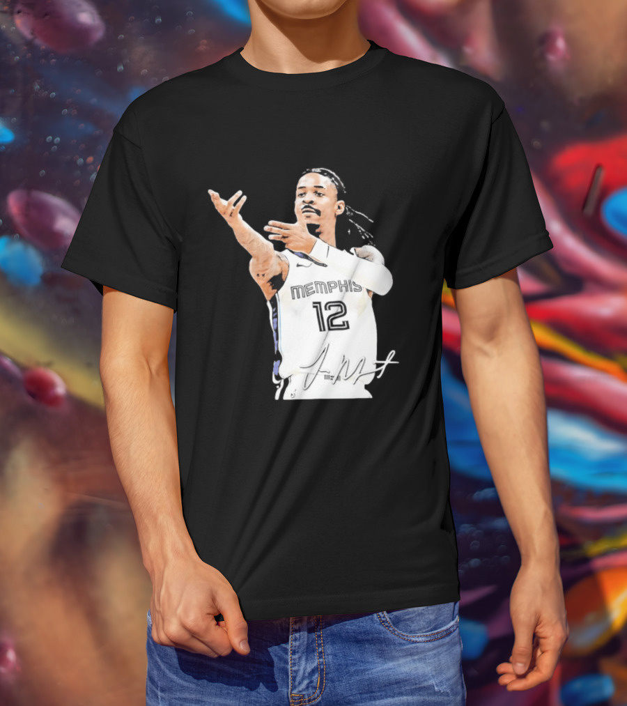 Ja Morant Memphis Grizzlies 12 Basketball Star Signature Edition 2026 T-Shirt