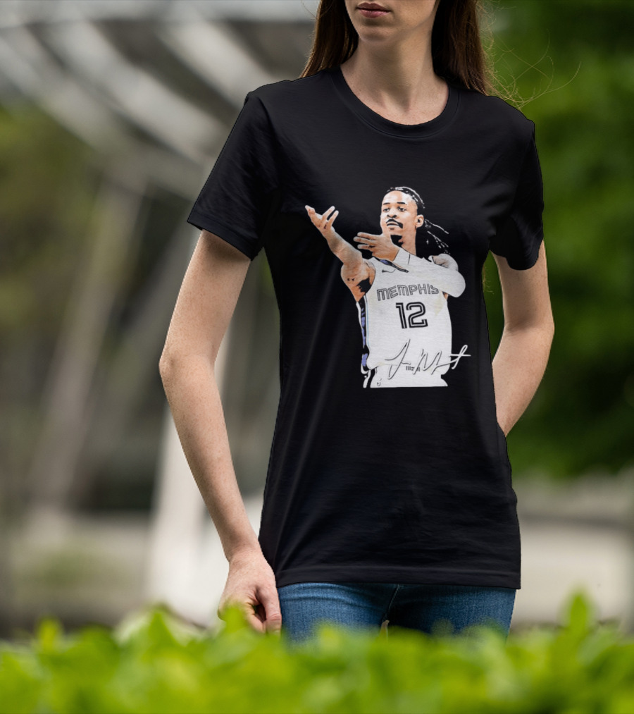 Ja Morant Memphis Grizzlies 12 Basketball Star Signature Edition 2026 T-Shirt
