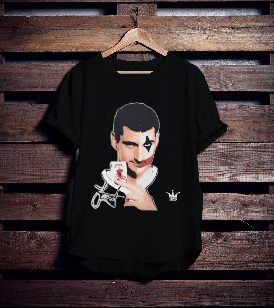 Joker Face Nikola Jokic Playing Card Denver Nuggets T-Shirt