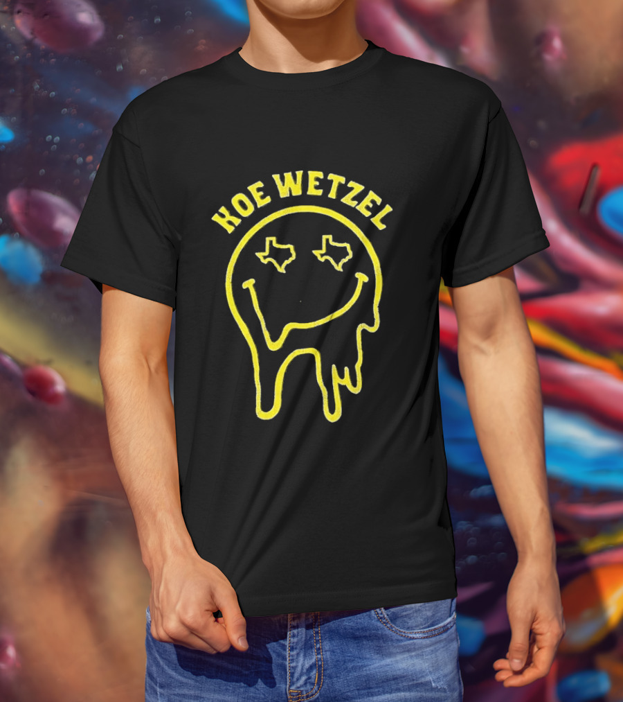 Koe Wetzel Drippy Smiley Star Eyes T-Shirt