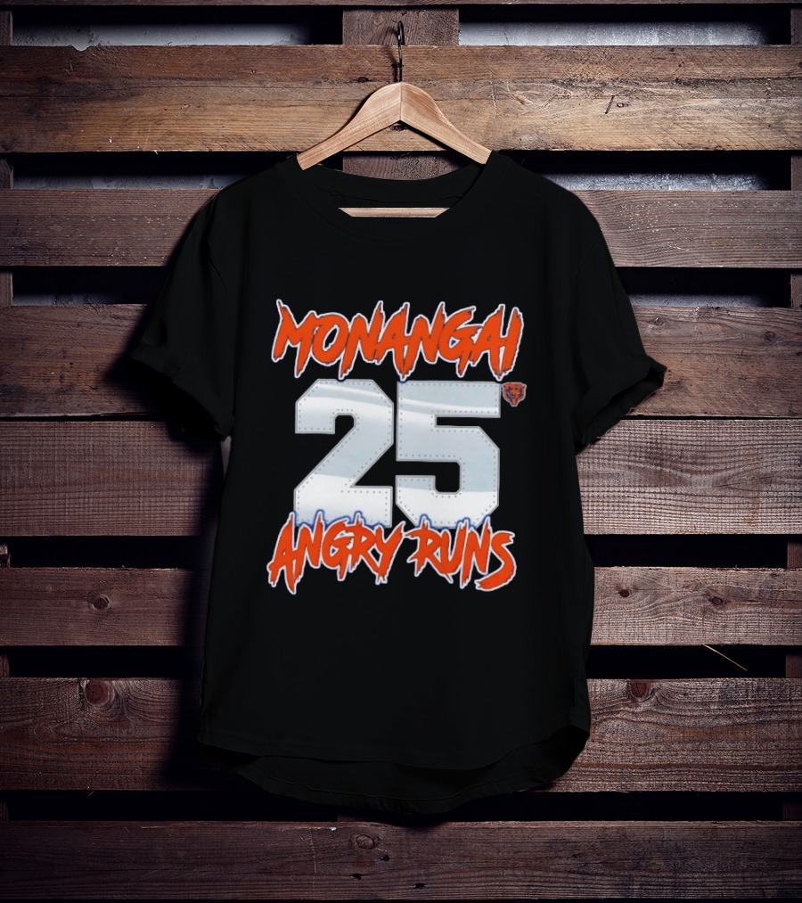 Monangai 25 Angry Runs Chicago Bears 2026 T-Shirt
