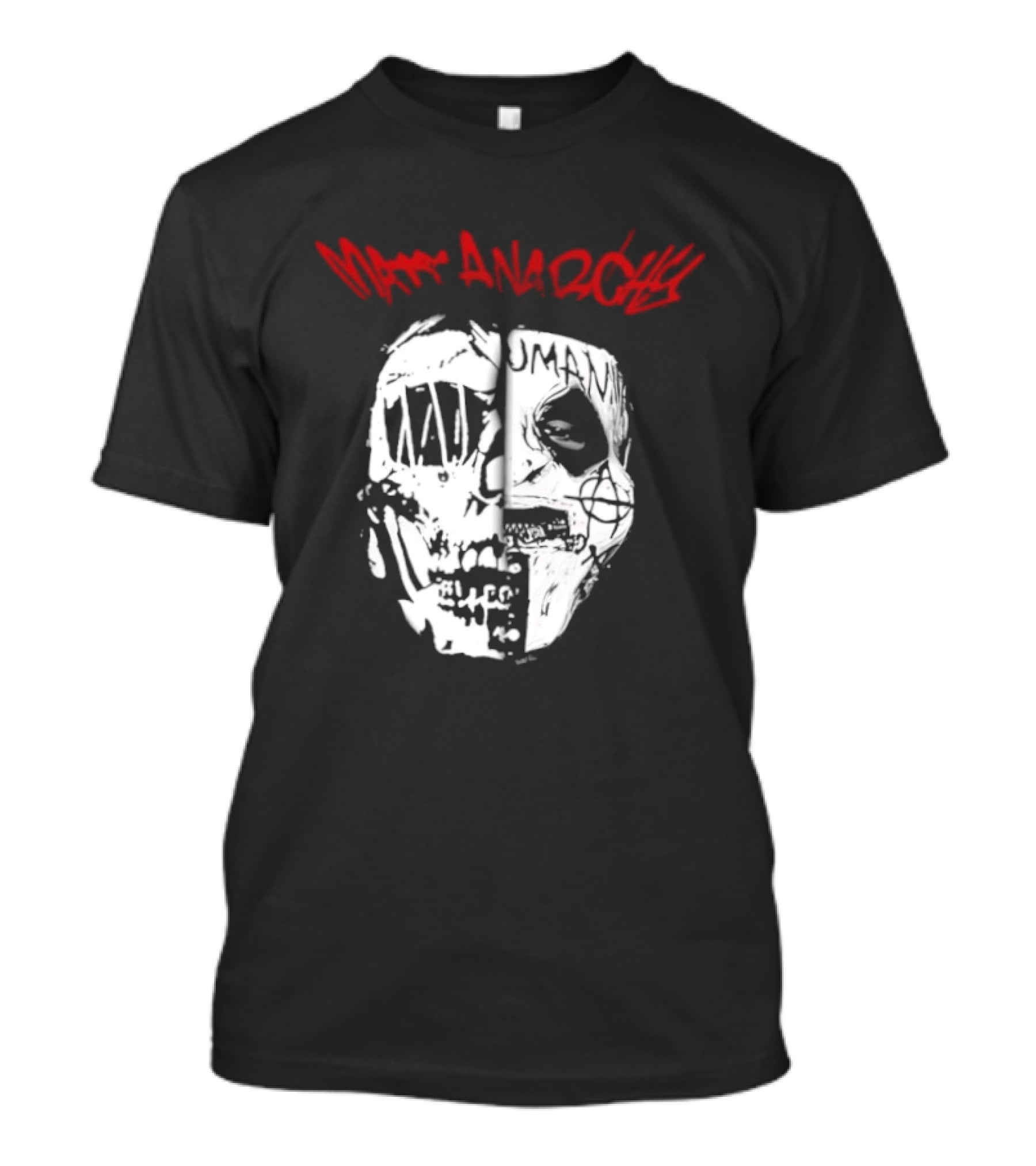 Matt Anarchy White Duality Mask T-Shirt