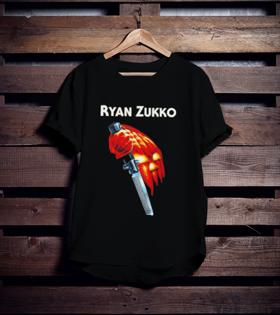 Ryan Zukko Killer Pumpkin Comb Halloween T-Shirt