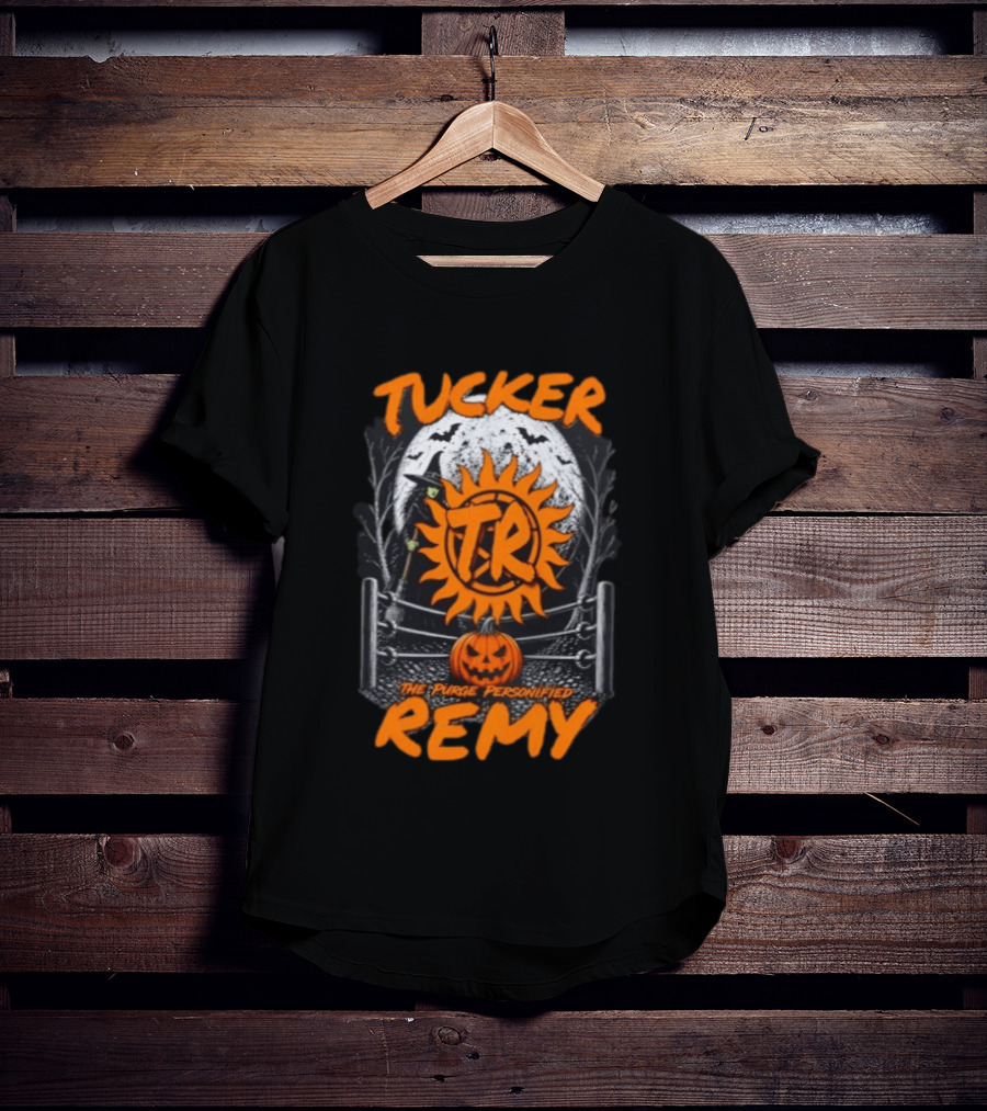 Tucker Remy TR Sun Pumpkin The Purge Personified Halloween T-Shirt