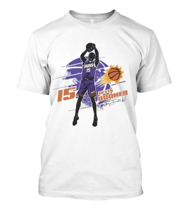 Devin Booker Phoenix Suns Basketball 2026 Number 15 Jumper T-Shirt